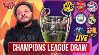 The CHAMPIONS LEAGUE Quarter Final amp Semi Final Draw LIVE WTroopz [upl. by Lemrac]