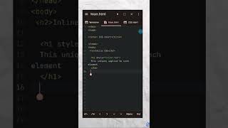 quotInline CSSquot with Style attribute HTML CSS CODING SHORTS STYLE ATTRIBUTE Web design [upl. by Deppy826]