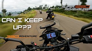 Can a KTM 390 ADVENTURE keep up with a KTM 1290 SAR KTM Owners Ride 2024 [upl. by Adi]