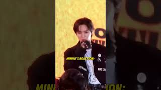 Minhos reaction to Hyunjin and Han 😂 [upl. by Namdor]