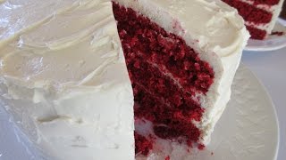 Red Velvet Cheesecake Cake Recipe [upl. by Anaihs]