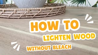 How to Lighten Wood Without Bleach 👉 Bleaching vs Whitewashing Furniture Makeovers [upl. by Adnohsor185]