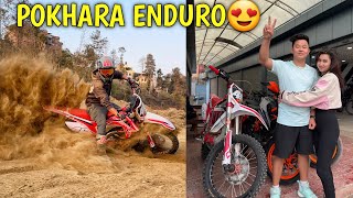 POKHARA ENDURO RACE KO LAGI PRACTICE GARDAI😍  DIRT BIKE IN NEPAL  LADY RIDER alishakhadgi9769 [upl. by Archibald]