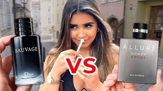 DIOR SAUVAGE vs ALLURE HOMME SPORT EAU EXTREME 🔥 Which Fragrances Is More Attractive 💋 Women Rate [upl. by Acceb834]