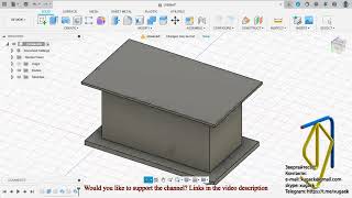 Sweep around a box  Fusion 360 [upl. by Sherourd306]