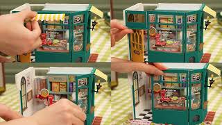 Candy House DIY Miniature Dollhouse Kit [upl. by Ez145]