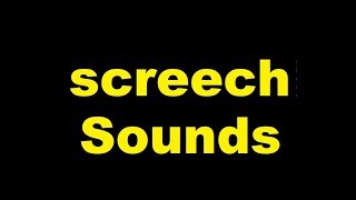 Screech Sound Effects All Sounds [upl. by Anhaj]