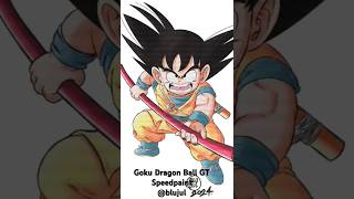 Goku de Dragon Ball GT speedpaint by Blujul dragonball goku dragonballfanart [upl. by Llerrehs]