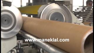 Manek  Paper Tube Making Machine  Spiral Winding [upl. by Tahpos]