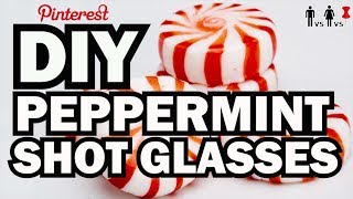 DIY Peppermint Shot Glasses  Man Vs Corinne Vs Pin  Pinterest Test 76 [upl. by Sutsugua]