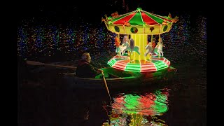 Matlock Bath Illuminations decorated boats 2021 [upl. by Cigam]