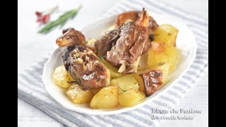 Agnello con patate al forno  Ricette che Passione [upl. by Honey]