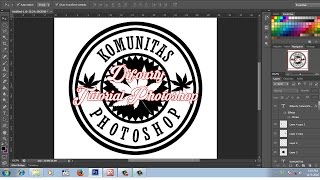 cara desain logo komunitas keren dengan photoshop [upl. by Ssenav]