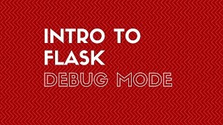 Quick Intro to Flask Debug Mode [upl. by Loris]