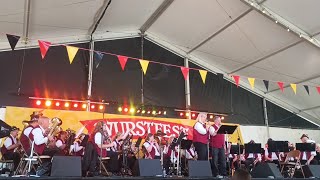 New Braunfels Village Brass Band at Wurstfest 11924 [upl. by Arraeis559]