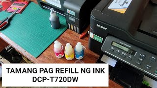 PAANO MAG REFILL NG INK SA DCPT720DW 2022 [upl. by Tavey916]