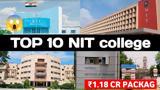 Top 10 NIT college  NIT Trichy NIT Allahabad NIT Rourkela iitbombay iitroorkee jee [upl. by Aeriell766]