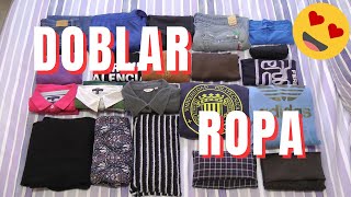 Como DOBLAR ROPA para Ahorrar Espacio 👕👗 Método del bolsillito 21 prendas diferentes 😮 [upl. by Stelle472]