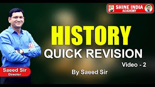 APPSC GROUP II Indian History IVC Quick Revision by Saeed Sir SHINE INDIA ACADEMY [upl. by Chelsy444]