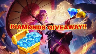 Promo Diamonds Giveaway  Mobile Legends Bang Bang  MLBB Giveaway [upl. by Radley]