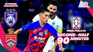 SecondHalf  JDT vs KL CITY  2023 FA CUP FINAL  Extended Highlights HD [upl. by Eitsyrk]