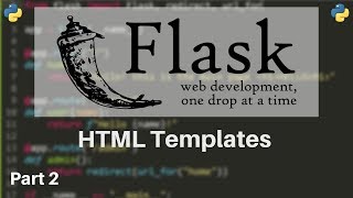 Flask Tutorial 2  HTML Templates [upl. by Tepper]