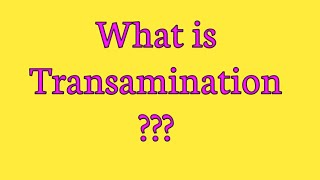 Transamination  Mechanism and examples of transamination [upl. by Xantha]