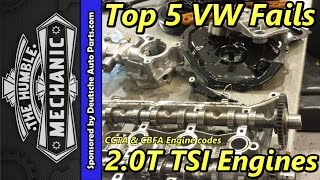 Top 5 VW Fails  20t TSI Engine [upl. by Diskson]