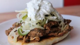 Gyros Selber Machen Rezept  Homemade Gyros Pita Recipe  ENG SUBS [upl. by Cyndy]