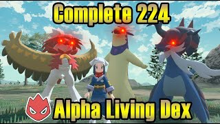 Pokemon Legends Arceus  Complete Alpha Living Dex All 224 Alpha Pokemon [upl. by Pan]