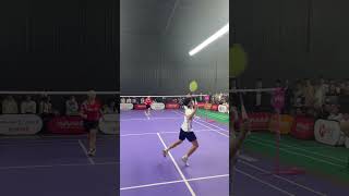 Great Angle Camera Badminton 🔥🔥 badmintonskills badmintonplayer badmintonlovers [upl. by Ahserak]