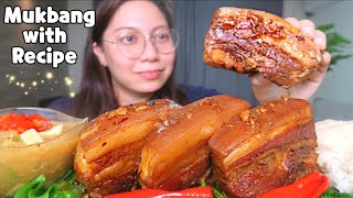 SPICY ADOBO SA GATA  Mukbang Philippines [upl. by Kathe]