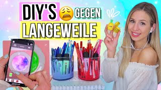 DIYs gegen LANGEWEILE 30 😑 einfache DIY Ideen für Zuhause ✨ gegen Langeweile [upl. by Enamart]