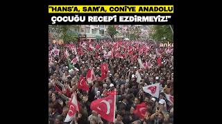 Devlet Bahçeli Hansa Sama Coniye Anadolu çocuğu Recepi ezdirmeyiz [upl. by Odraner514]