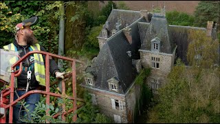 Clearing Decades Of Overgrowth From The Abandoned Chateau [upl. by Kcerb]