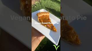 Vegan Sweet Potato Pie 🥧🍠 fallrecipe veganblogger vegandessert [upl. by Postman]