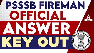 PSSSB Fireman Answer Key 2023 Out  PSSSB Fireman Answer Key  Know Full Details [upl. by Sievert344]