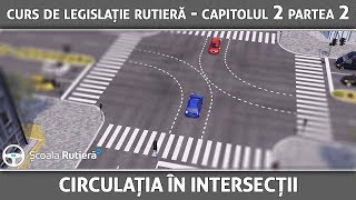 Curs de legislație rutieră  Capitolul 2 Partea 2  Circulația în intersecții [upl. by Sinnelg423]