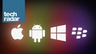 iOS 7 vs Android Jelly Bean vs Windows Phone 8 vs BB10 [upl. by Ailemap111]