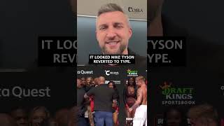 Carl Froch REACTS to Mike Tyson slapping Jake Paul at weigh in [upl. by Jehovah]