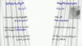 Tarification des contenerurs en Maritime version 2 [upl. by Tneicniv]