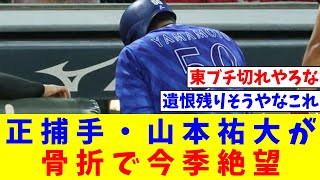 【DeNA】正捕手・山本祐大が骨折で今季絶望 前夜に右腕付近に死球を受けて病院直行【なんJ反応】【プロ野球反応集】【2chスレ】【5chスレ】 [upl. by Corrie547]