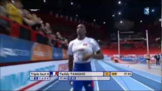 Athlétisme  Teddy Tamgho  World record [upl. by Dacy934]