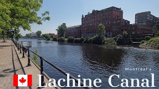 Biking Montreals Lachine Canal Ride right into Old Town Montreal [upl. by Arrimat]