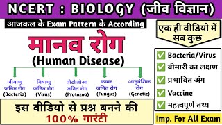 मानव रोग  Human diseases in hindi  Bacteria  Virus  Protozoa  Fungus  Biology  Study vines [upl. by Gibbie730]