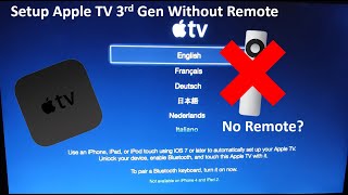 How to Setup and Use A Apple TV 3rd2nd gen without a remote [upl. by Urbas]