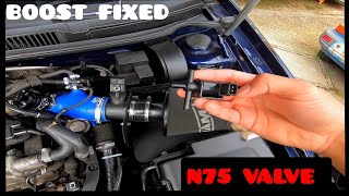 MK4 GOLF GTI BOOST ISSUES SOLVED N75 VALVE [upl. by Pence]