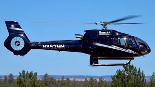 Airbus Helicopters H130 EC130B4  Maverick Helicopters  Landing at Grand Canyon National Park [upl. by Yenroc]