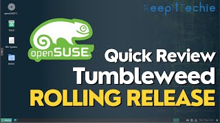 Exploring OpenSUSE Tumbleweed  The CuttingEdge Linux Distro [upl. by Laven587]