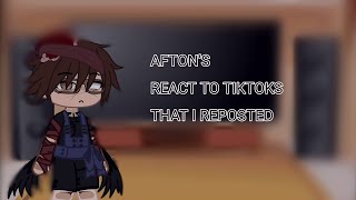 AFTONS REACT TO TIKTOKS THAT I REPOSTED\\GCRV\\ [upl. by Ultan875]